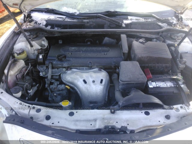 4T1BE46K58U742971 - 2008 TOYOTA CAMRY CE/LE/XLE/SE WHITE photo 10