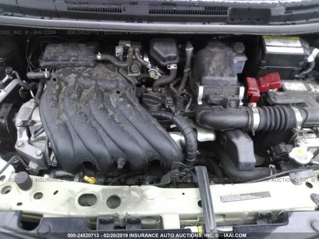 3N1CE2CP2GL401679 - 2016 NISSAN VERSA NOTE S/S PLUS/SV/SL/SR BLACK photo 10