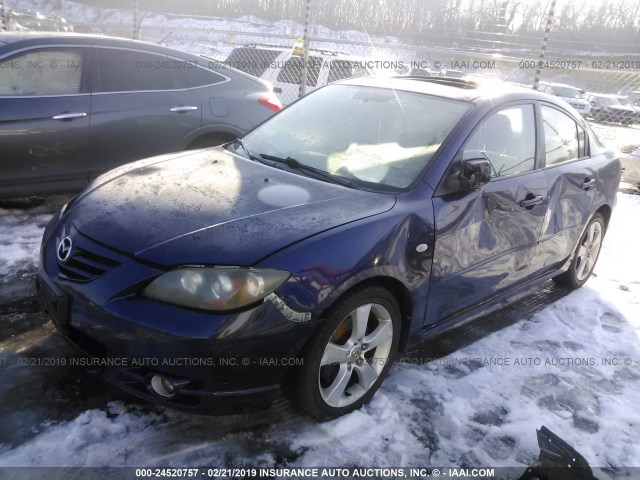 JM1BK323651272565 - 2005 MAZDA 3 S BLUE photo 2