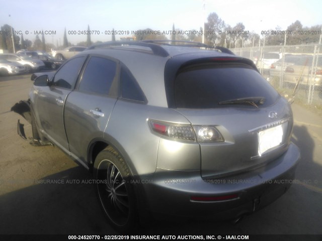 JNRAS08U66X106233 - 2006 INFINITI FX35 GRAY photo 3