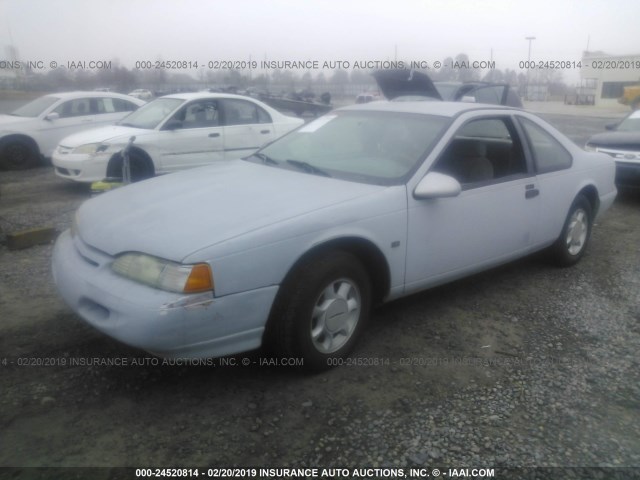 1FALP62W8SH101486 - 1995 FORD THUNDERBIRD LX SILVER photo 2