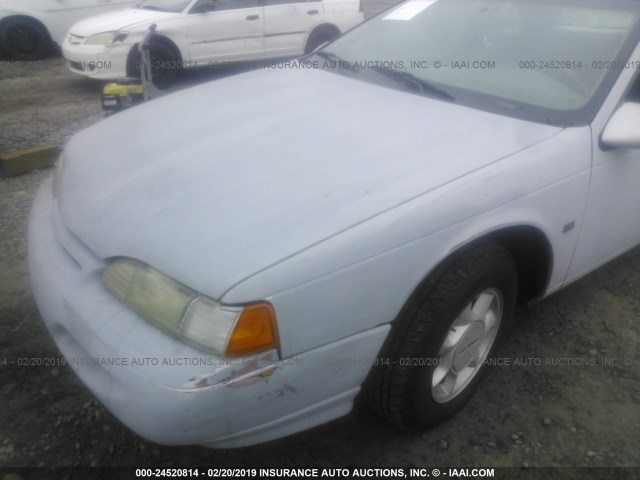 1FALP62W8SH101486 - 1995 FORD THUNDERBIRD LX SILVER photo 6