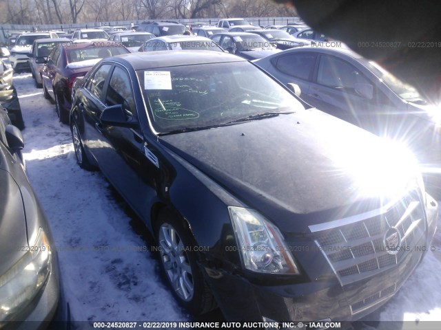 1G6DV57V280214732 - 2008 CADILLAC CTS HI FEATURE V6 BLACK photo 1