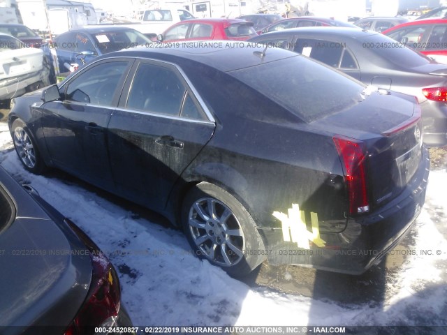 1G6DV57V280214732 - 2008 CADILLAC CTS HI FEATURE V6 BLACK photo 3