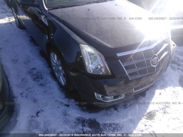 1G6DV57V280214732 - 2008 CADILLAC CTS HI FEATURE V6 BLACK photo 6