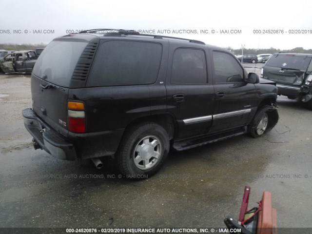 1GKEC13T66R104204 - 2006 GMC YUKON BLACK photo 4