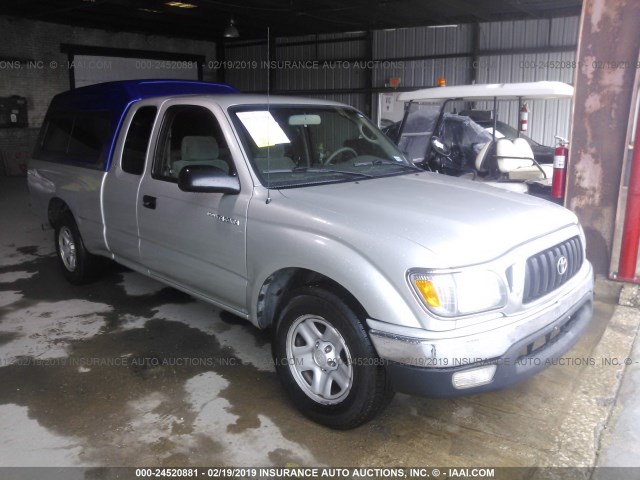 5TEVL52N04Z444892 - 2004 TOYOTA TACOMA XTRACAB SILVER photo 1