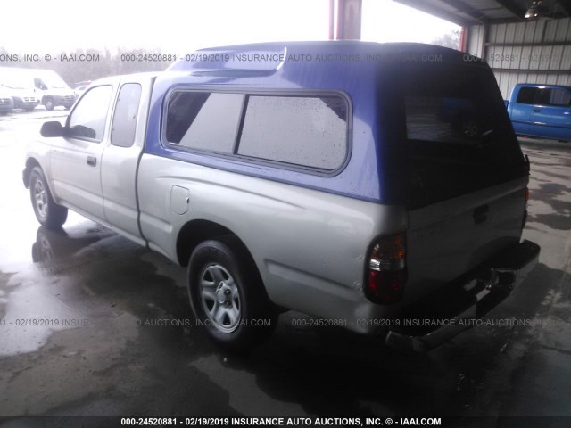 5TEVL52N04Z444892 - 2004 TOYOTA TACOMA XTRACAB SILVER photo 3