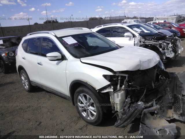 KNMAT2MT6GP633678 - 2016 NISSAN ROGUE S/SL/SV WHITE photo 1