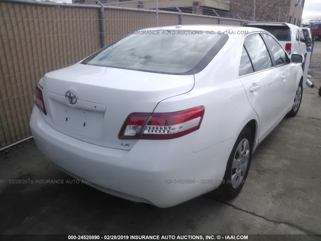 4T4BF3EK8BR208823 - 2011 TOYOTA CAMRY SE/LE/XLE 白色 照片 4