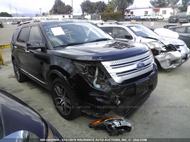 1FM5K8D85DGC10617 - 2013 FORD EXPLORER XLT BLACK photo 1