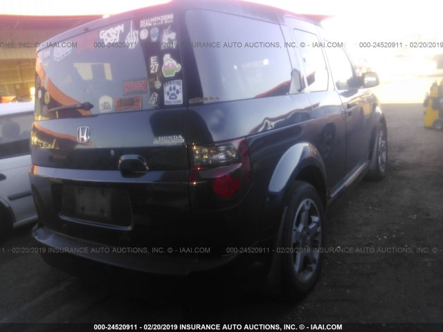 5J6YH18938L000356 - 2008 HONDA ELEMENT SC BLACK photo 4