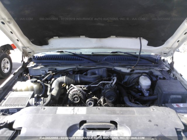 1GCEC14X77Z172428 - 2007 CHEVROLET SILVERADO C1500 CLASSIC WHITE photo 10