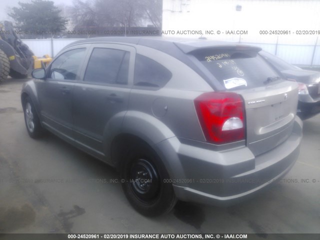 1B3HB48B48D652135 - 2008 DODGE CALIBER SXT BROWN photo 3