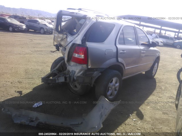 KNDJC736775676480 - 2007 KIA SORENTO EX/LX TAN photo 4