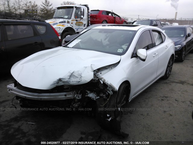 19UUB2F31JA008744 - 2018 ACURA TLX WHITE photo 2