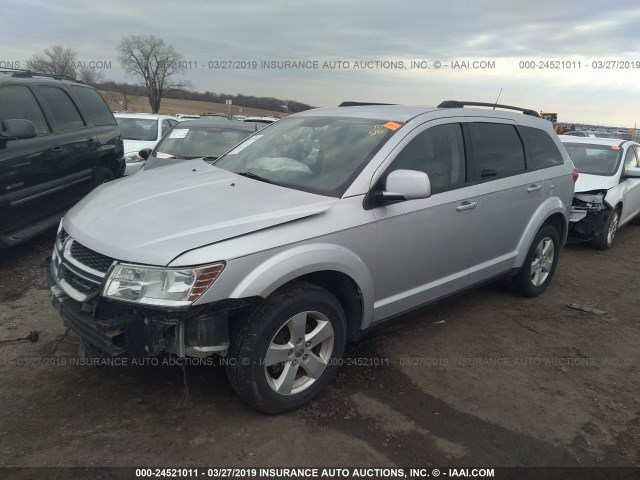 3D4PG1FG2BT521010 - 2011 DODGE JOURNEY MAINSTREET SILVER photo 2