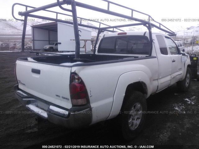 5TEUU42N86Z196638 - 2006 TOYOTA TACOMA ACCESS CAB თეთრი ფოტო 4
