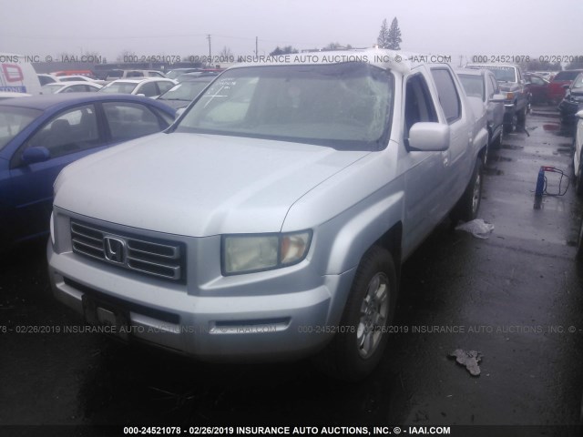 2HJYK16466H565107 - 2006 HONDA RIDGELINE RTS SILVER photo 2