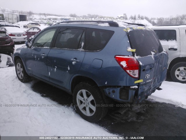 JTMBD31V866014601 - 2006 TOYOTA RAV4 LIMITED BLUE photo 3