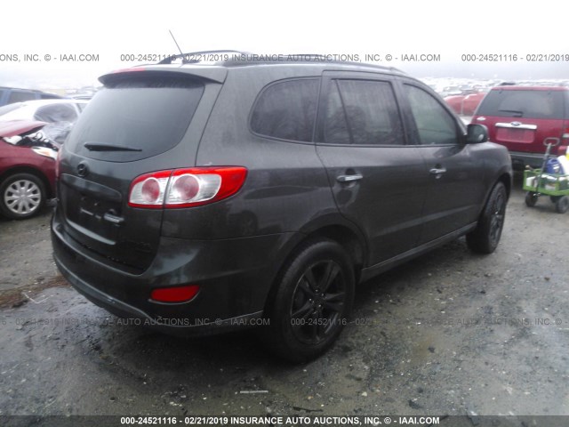 5XYZK4AG9BG048534 - 2011 HYUNDAI SANTA FE GRAY photo 4