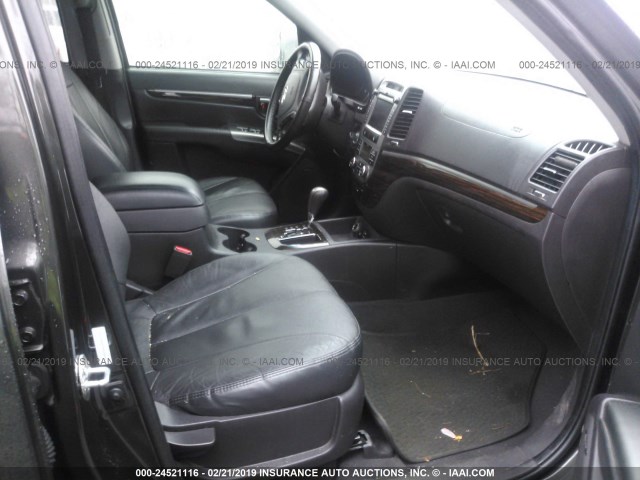 5XYZK4AG9BG048534 - 2011 HYUNDAI SANTA FE GRAY photo 5