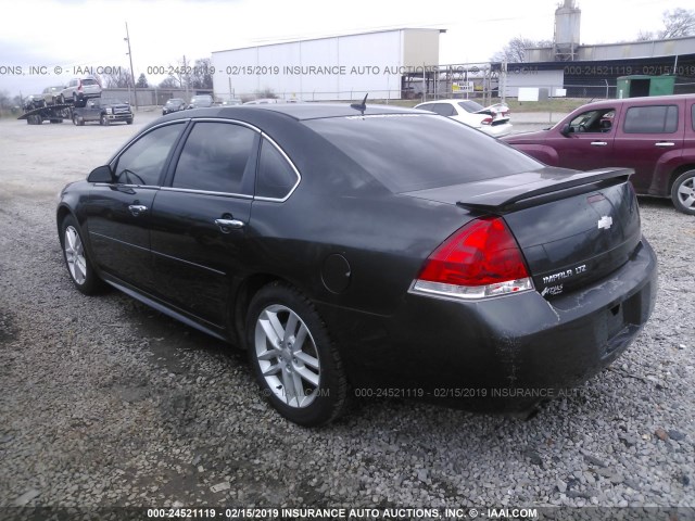 2G1WC5E32D1237786 - 2013 CHEVROLET IMPALA LTZ GRAY photo 3