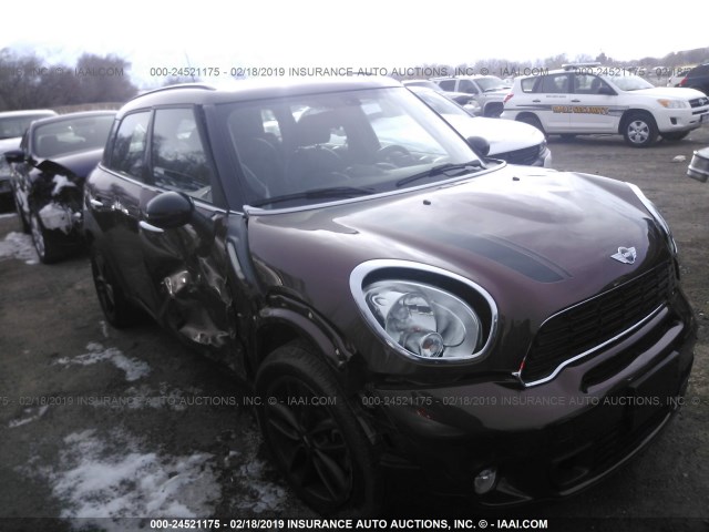 WMWZC5C5XEWP36593 - 2014 MINI COOPER S COUNTRYMAN BROWN photo 1