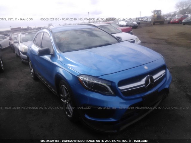 WDDTG5CB6HJ329901 - 2017 MERCEDES-BENZ GLA BLUE photo 1