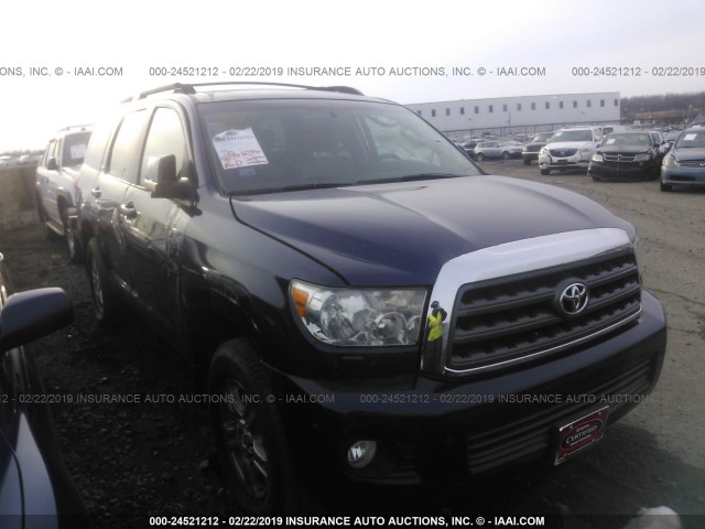 5TDBY64A68S008944 - 2008 TOYOTA SEQUOIA SR5 BLUE photo 1