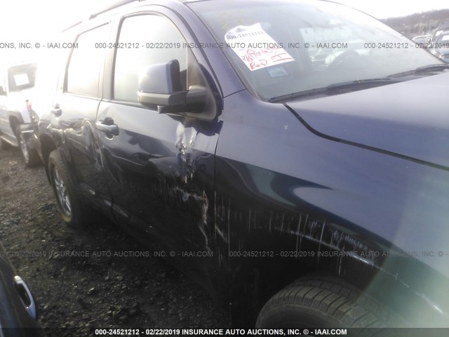 5TDBY64A68S008944 - 2008 TOYOTA SEQUOIA SR5 BLUE photo 6