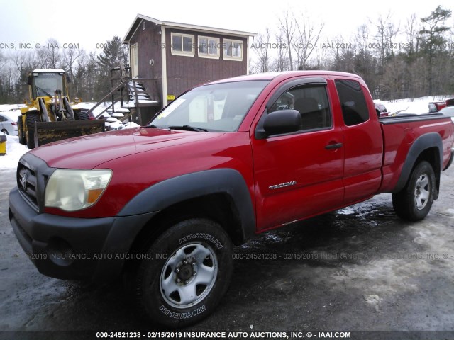 5TEUU42N65Z104683 - 2005 TOYOTA TACOMA RED photo 2