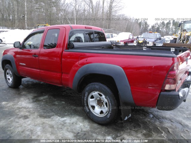 5TEUU42N65Z104683 - 2005 TOYOTA TACOMA RED photo 3