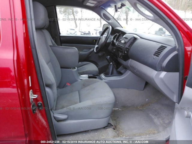 5TEUU42N65Z104683 - 2005 TOYOTA TACOMA RED photo 5