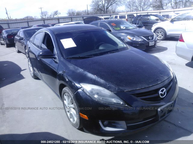 1YVHZ8DH0D5M15247 - 2013 MAZDA 6 BLACK photo 1