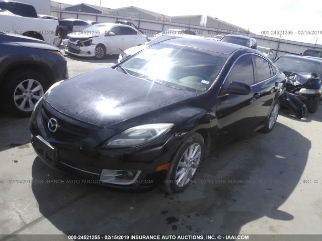 1YVHZ8DH0D5M15247 - 2013 MAZDA 6 BLACK photo 2