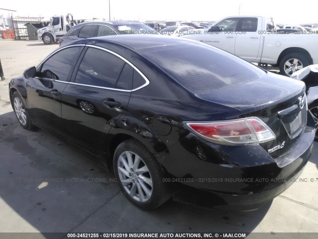 1YVHZ8DH0D5M15247 - 2013 MAZDA 6 BLACK photo 3