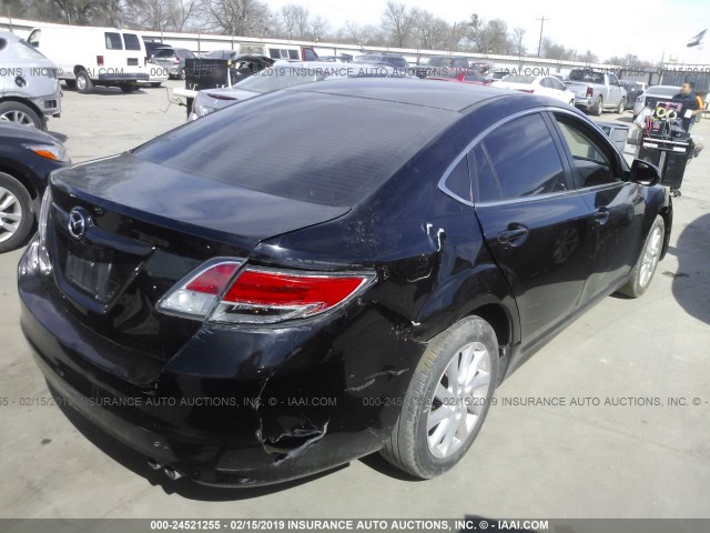 1YVHZ8DH0D5M15247 - 2013 MAZDA 6 BLACK photo 4