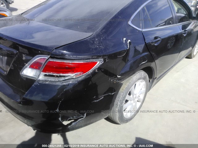 1YVHZ8DH0D5M15247 - 2013 MAZDA 6 BLACK photo 6