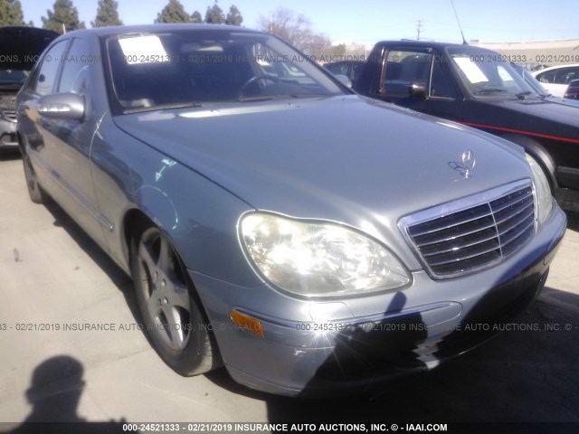 WDBNG75J65A445144 - 2005 MERCEDES-BENZ S 500 BLUE photo 1