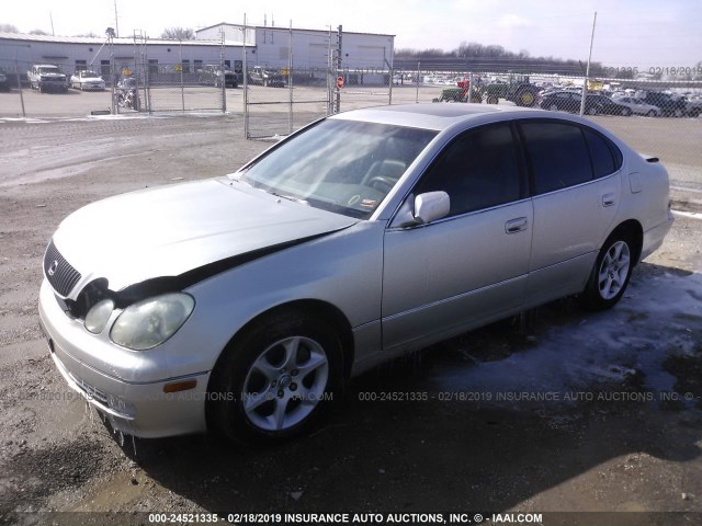 JT8BD69S140200281 - 2004 LEXUS GS 300 SILVER photo 2