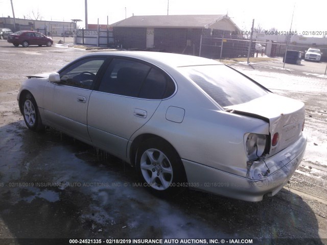 JT8BD69S140200281 - 2004 LEXUS GS 300 SILVER photo 3