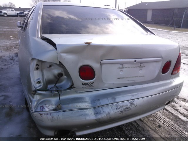 JT8BD69S140200281 - 2004 LEXUS GS 300 SILVER photo 6