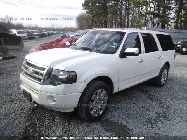 1FMJK1K50DEF69626 - 2013 FORD EXPEDITION EL LIMITED WHITE photo 2
