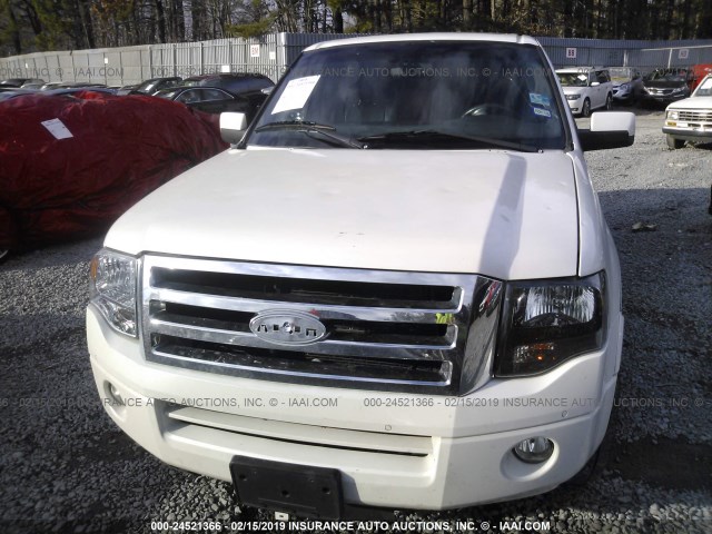 1FMJK1K50DEF69626 - 2013 FORD EXPEDITION EL LIMITED WHITE photo 6