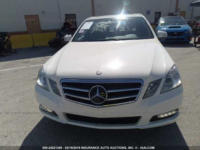 WDDHF5KB6CA533584 - 2012 MERCEDES-BENZ E 350 WHITE photo 6