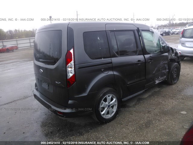 NM0AE8F79G1230534 - 2016 FORD TRANSIT CONNECT XLT GRAY photo 4