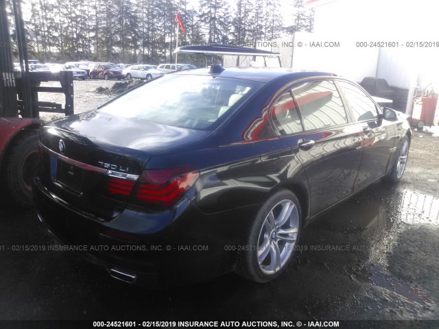 WBAYE8C5XFD781697 - 2015 BMW 750 LI BLACK photo 4
