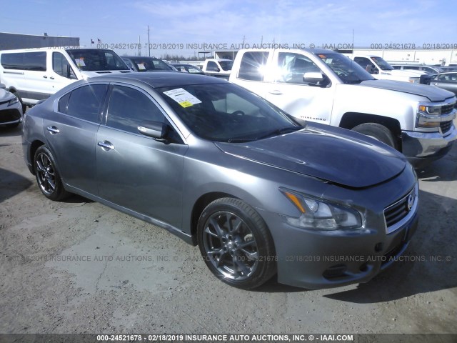 1N4AA5AP4EC472997 - 2014 NISSAN MAXIMA S/SV GRAY photo 1