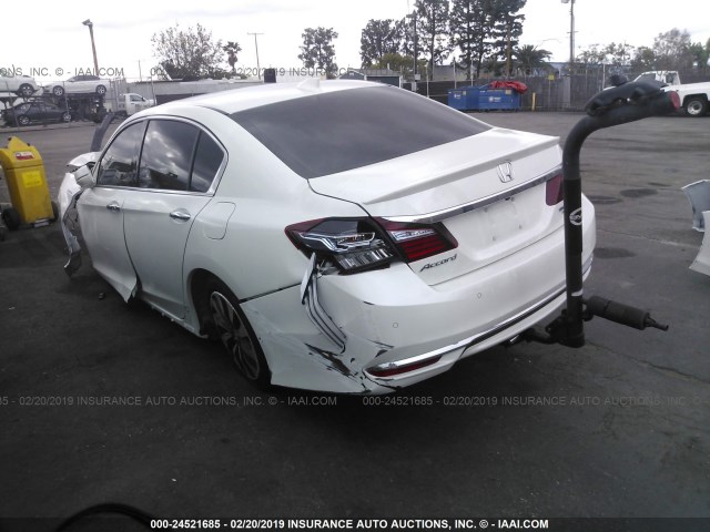 JHMCR6F7XHC031324 - 2017 HONDA ACCORD HYBRID/TOURING WHITE photo 3